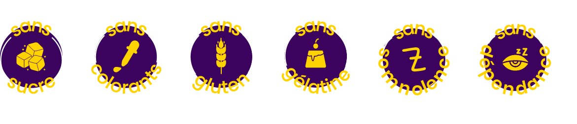 Gummies Sommeil Mélatonine et Plantes Sans Sucre, Sans Gluten