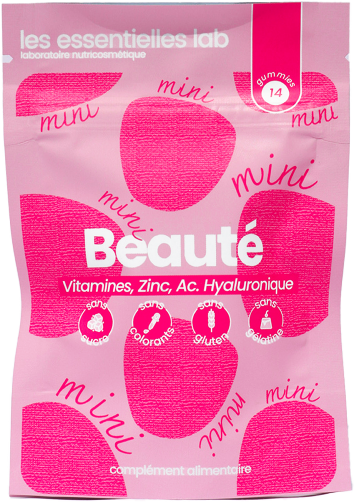 Gummies Beauté Mini pour Cheveux, Ongles et Peau  | Complément Alimentaire Sans Sucre - Les Essentielles Lab