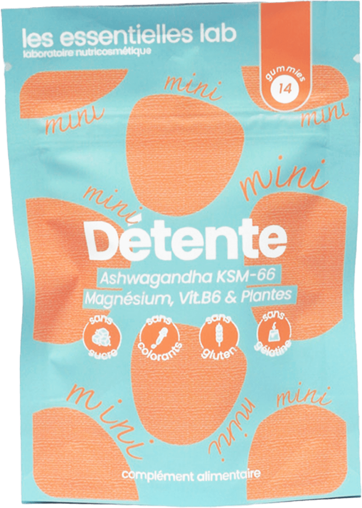 Gummies Détente Mini Anti-Stress – Sans Sucre - Magnésium et Plantes - Les Essentielles Lab