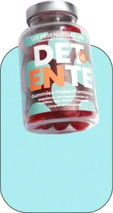 Gummies Détente Anti-Stress | Gummies Relaxation & Bien-ÊtreSans Sucre - Compléments alimentaires gummies sans sucre Les Essentielles Lab
