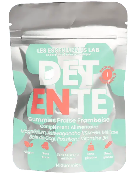 Gummies Détente Mini Anti-Stress – Sans Sucre | Magnésium et Plantes - Les Essentielles Lab