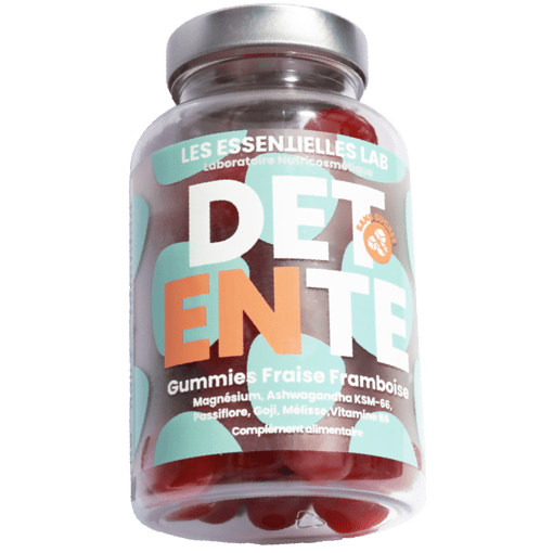 Gummies Détente Anti-Stress - Gummies Relaxation & Bien-Être - Sans Sucre - Les Essentielles Lab